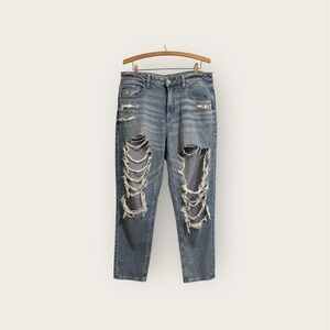 American Eagle Distressed Mom Jeans